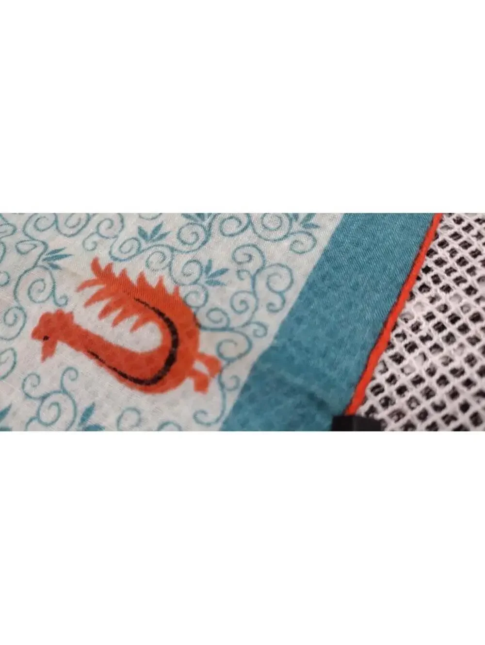 1950s Hankie FAITH AUSTIN Mid Century Colors Birds Peacock Rooster Rare Birds